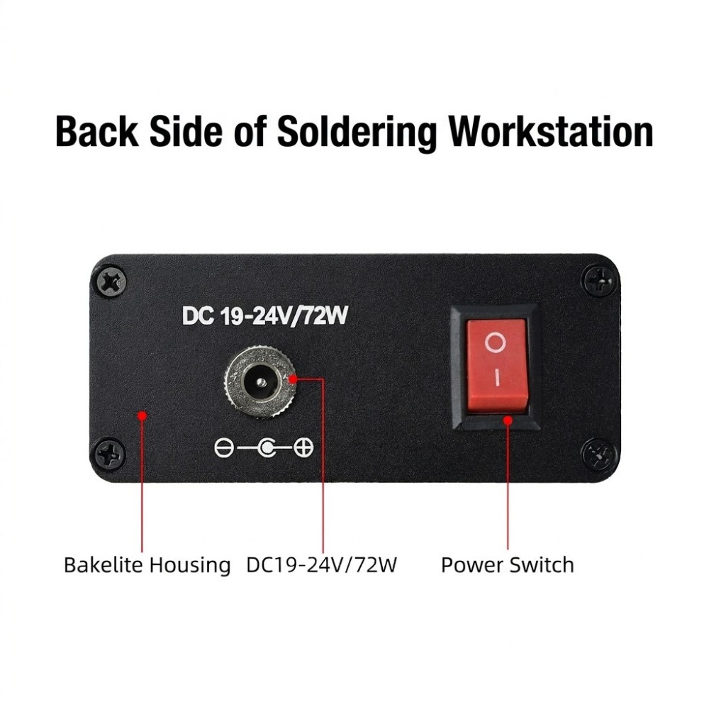 T12 Soldering Station Oled - สถานีบัดกรี T12 AC100‑240V จอแสดงผลดิจิทัล OLED 72W