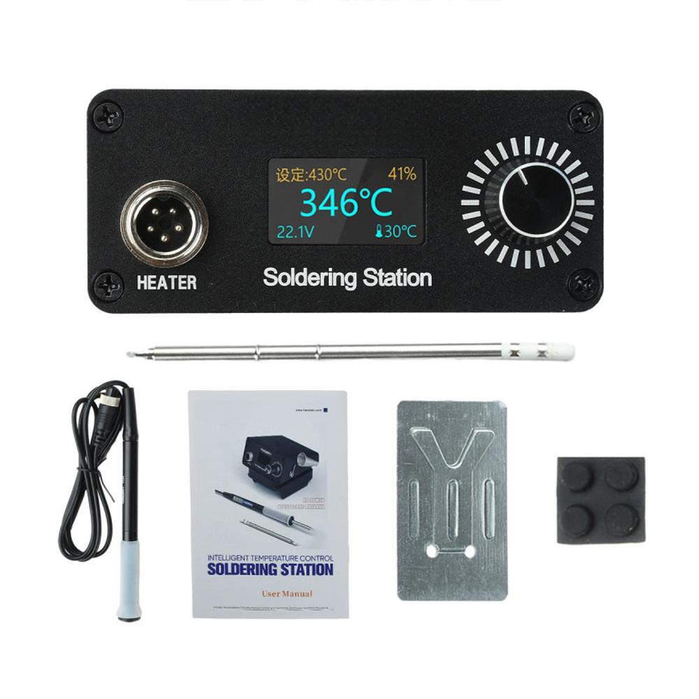 สถานีบัดกรี T12 AC100‑240V จอแ - T12 Soldering Station Oled บทวิจารณ์และราคา