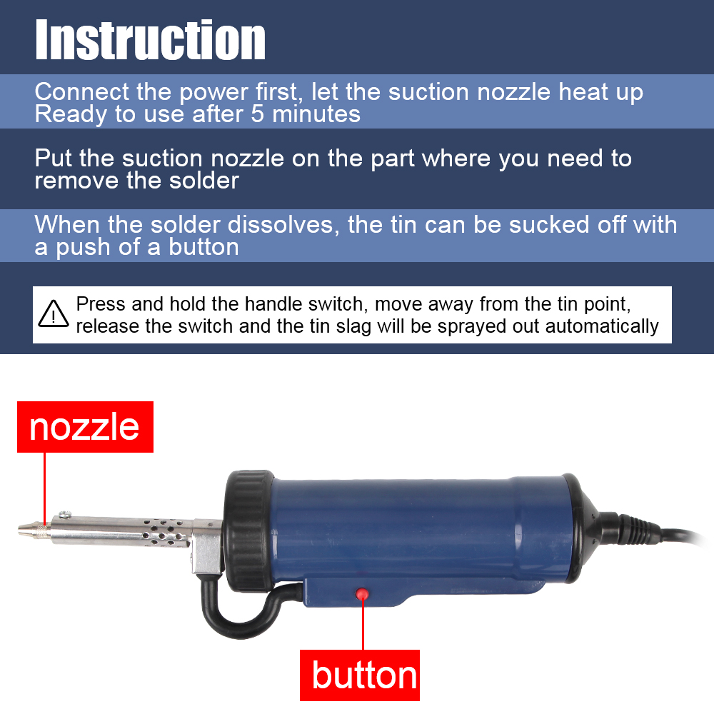 ใหม่เครื่อง Desoldering ลบปั๊ม - Desoldering Pump Electric Vacuum Station บทวิจารณ์และราคา